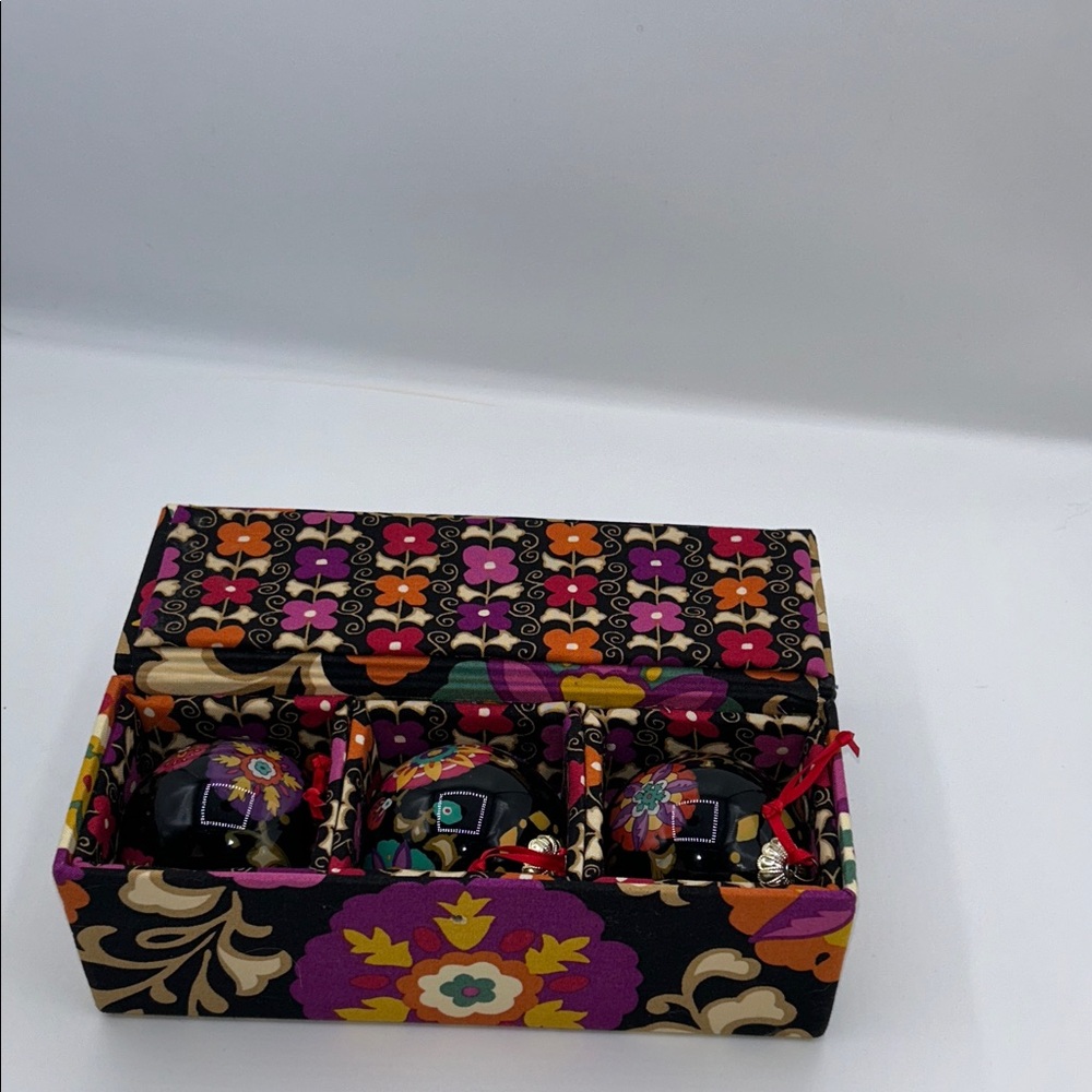 Vera Bradley Floral and Geometric Holiday Ornaments